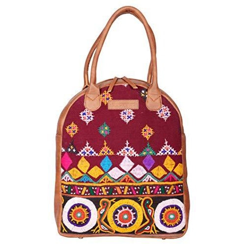Gypsy banjara bag, vegan boho bag, hand embroidered hippie tote bag